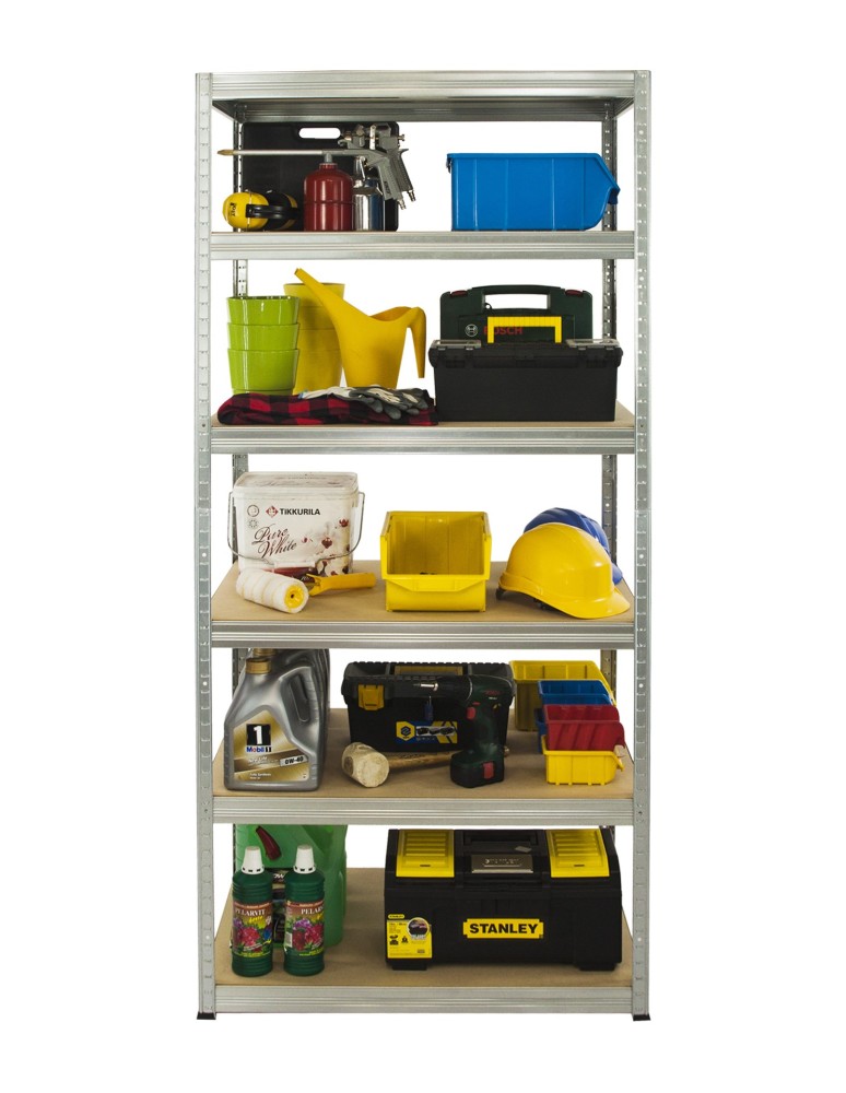 Regały Magazynowe - Regał Helios 196x90x45 cm 6 półek/275kg Ocynkowany - product b2b.wamar.biz 3