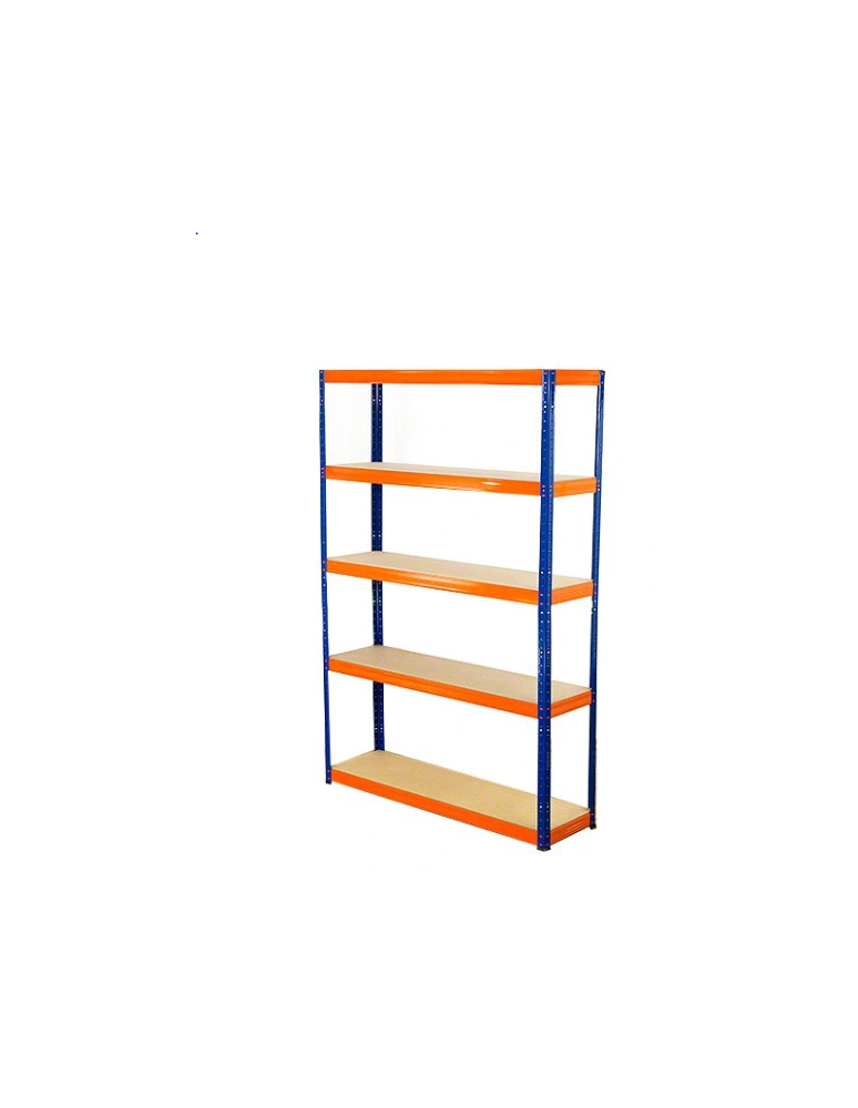 Regały - Regał Helios 213x110x30 cm 5 półek/275kg Niebiesko-Pomarańczowy - product b2b.wamar.biz 1