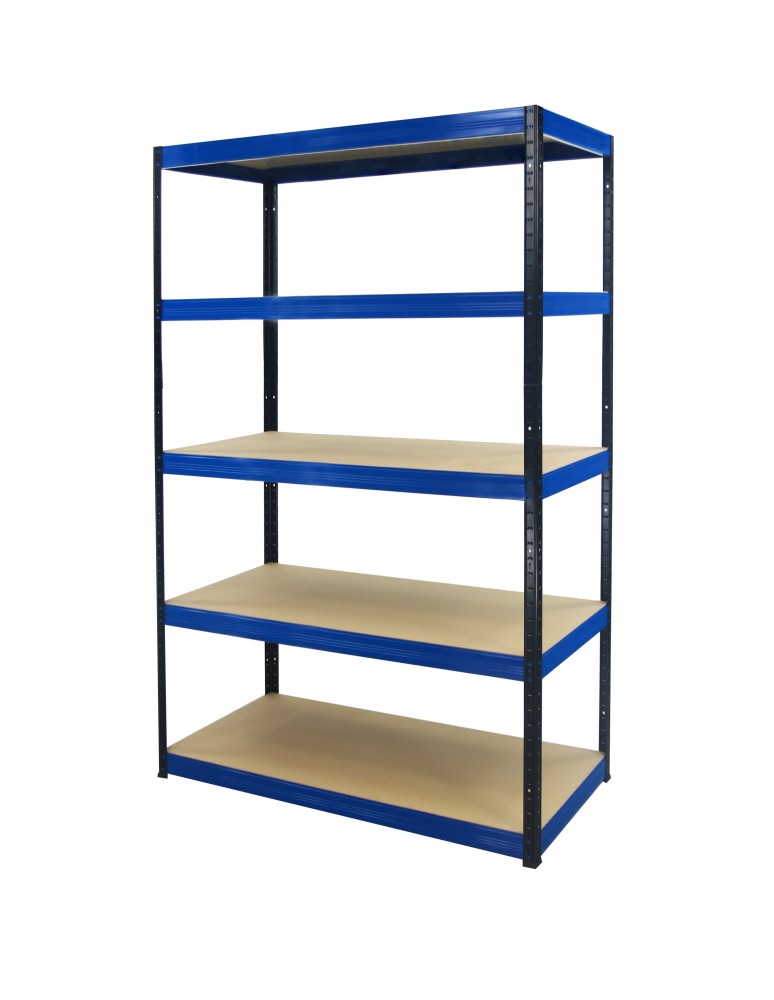 Regały - Regał Helios 213x120x50 cm 5 półek/275kg Niebiesko-Pomarańczowy - product b2b.wamar.biz 14