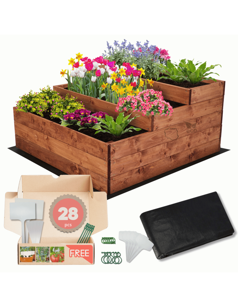 Grządki i Warzywniaki - Skrzynie na warzywa warzywniak donica IMPREGNOWANY 45x90x90 GRATISY EKO - product b2b.wamar.biz 1