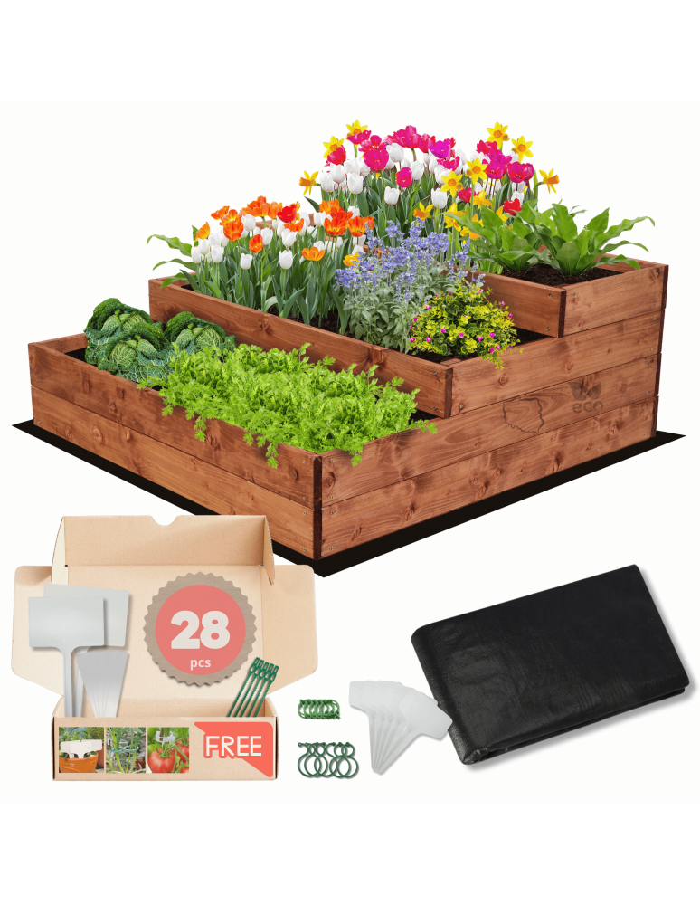 Grządki i Warzywniaki - Skrzynia na warzywa warzywniak grządka IMPREGNOWANY 36x90x90 GRATISY EKO - produkt b2b.wamar.biz 1