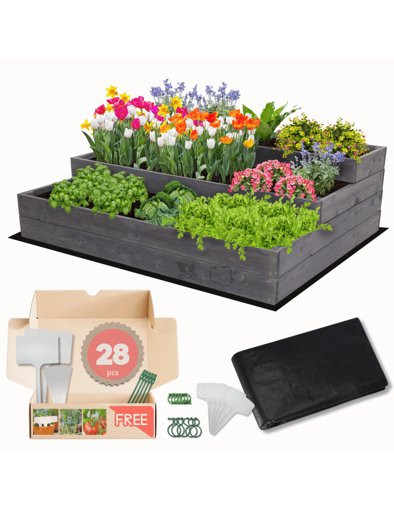 Grządki i Warzywniaki - Skrzynia na warzywa warzywniak grządka IMPREGNOWANY 36x120x90 GRATISY EKO - product b2b.wamar.biz 1