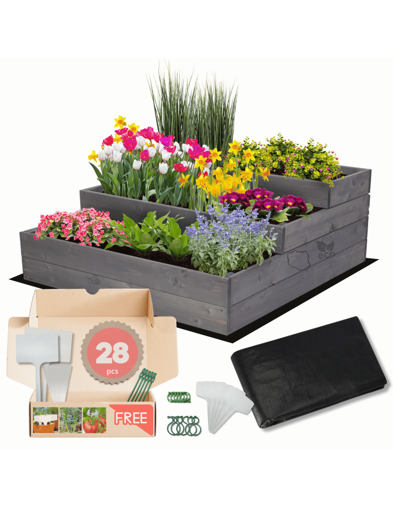 Grządki i Warzywniaki - Skrzynia na warzywa warzywniak grządka IMPREGNOWANY 36x90x90 GRATISY EKO - produkt b2b.wamar.biz 1