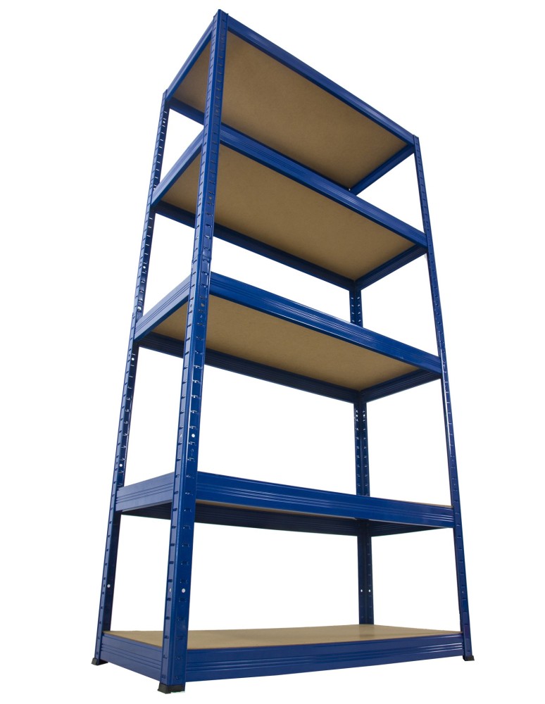 Regały - Regał Helios 196x100x45 cm 5 półek/175kg Czarno-Pomarańczowy - product b2b.wamar.biz 19