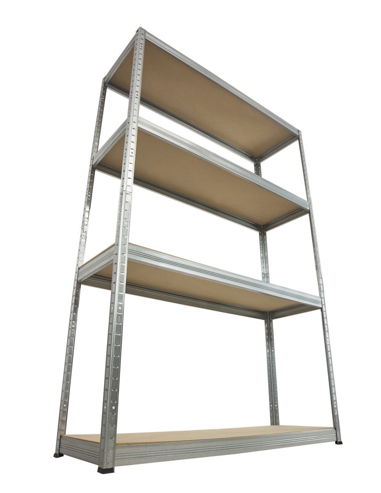 Magazynowe regały metalowe - Regał Helios 180x90x45 cm 4 półki/175kg Ocynkowany - product b2b.wamar.biz 1