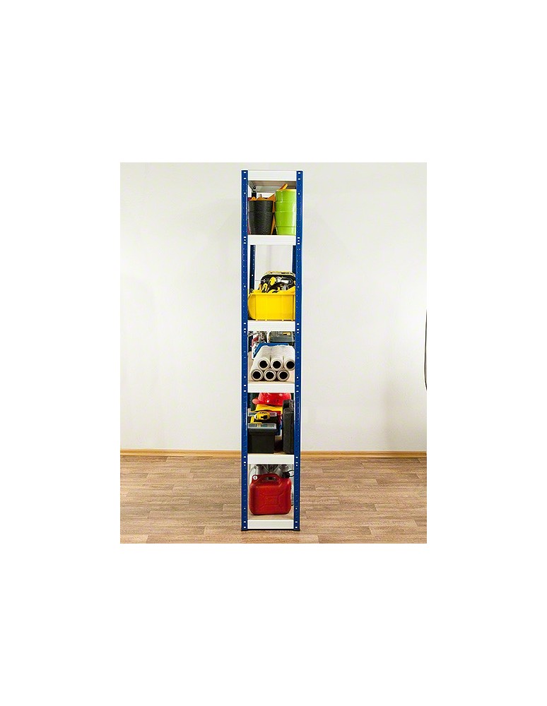 Regały - Regał Helios 196x120x60 cm 6 półek/175kg Czarno-Pomarańczowy - produkt b2b.wamar.biz 5