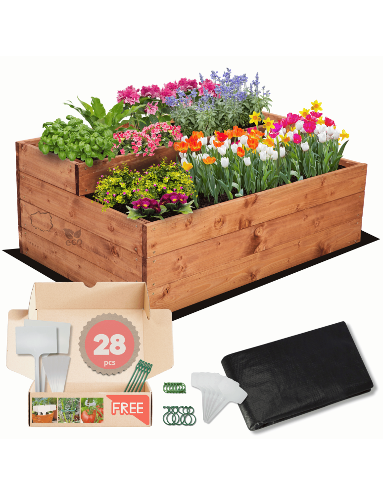 Grządki i Warzywniaki - Skrzynia na warzywa warzywniak grządka IMPREGNOWANY 36x90x60 GRATISY EKO - product b2b.wamar.biz 1