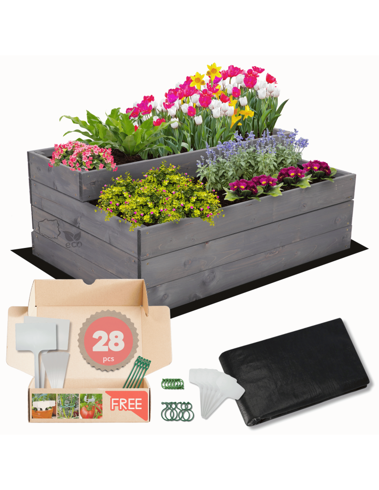 Grządki i Warzywniaki - Skrzynia na warzywa warzywniak grządka IMPREGNOWANY 36x90x60 GRATISY EKO - product b2b.wamar.biz 1