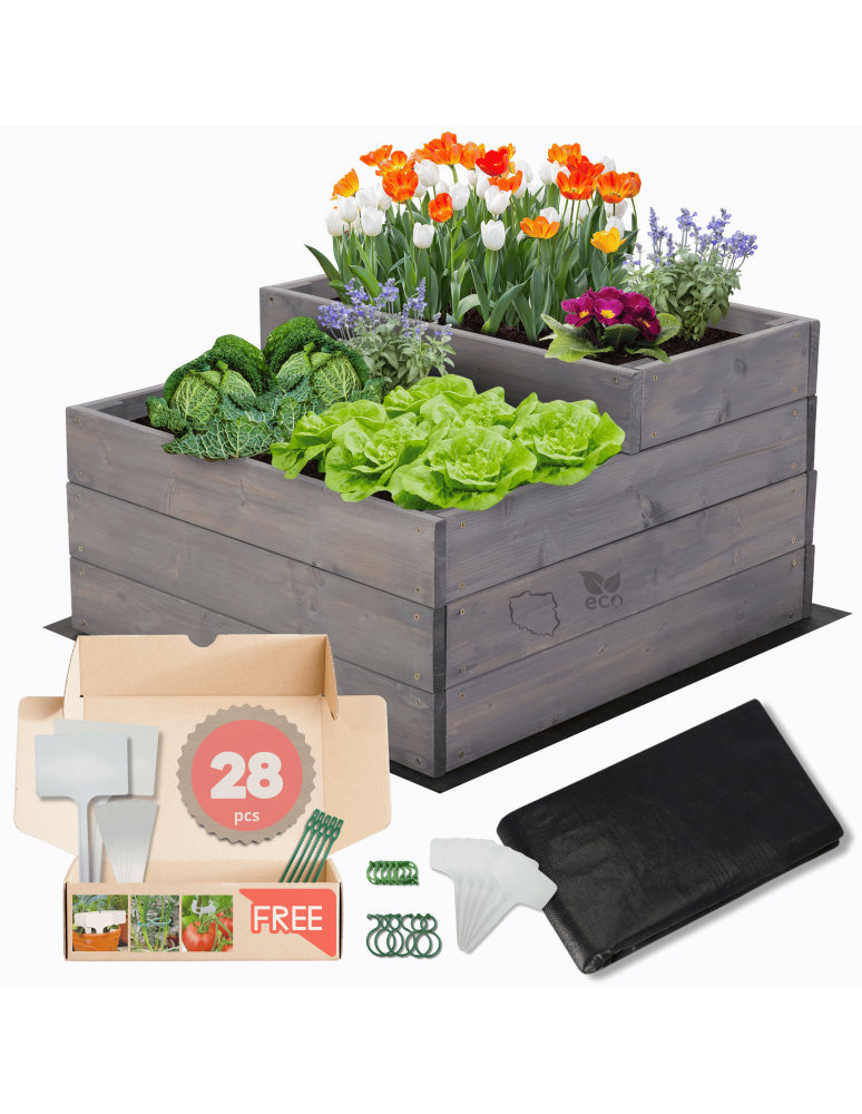 Grządki i Warzywniaki - Skrzynia na warzywa warzywniak grządka IMPREGNOWANY 36x60x60 GRATISY EKO - product b2b.wamar.biz 1