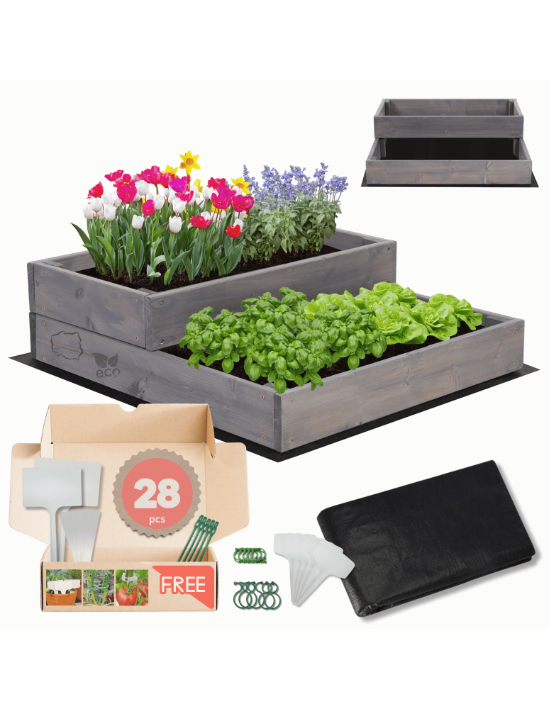 Grządki i Warzywniaki - Skrzynia na warzywa skrzynie na warzywniak IMPREGNOWANY 18x60x60 GRATISY EKO - product b2b.wamar.biz 1