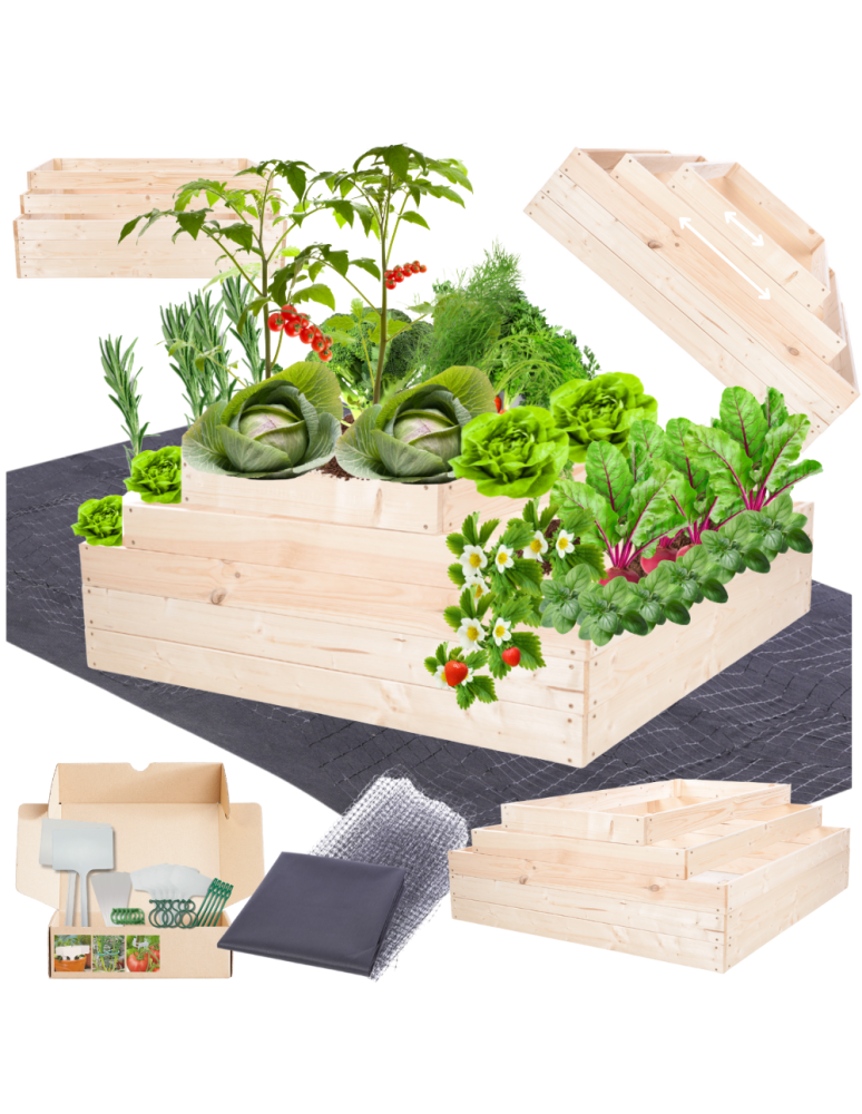 Grządki kaskadowe - Skrzynia na warzywa regulowana skrzynie na warzywniak inspekt 45x117x120 - product b2b.wamar.biz 1