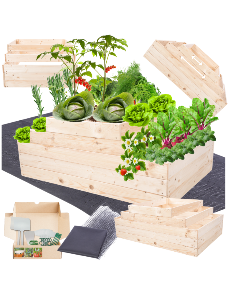 Grządki kaskadowe - Skrzynia na warzywa regulowana skrzynie na warzywniak inspekt 45x117x90 - product b2b.wamar.biz 1