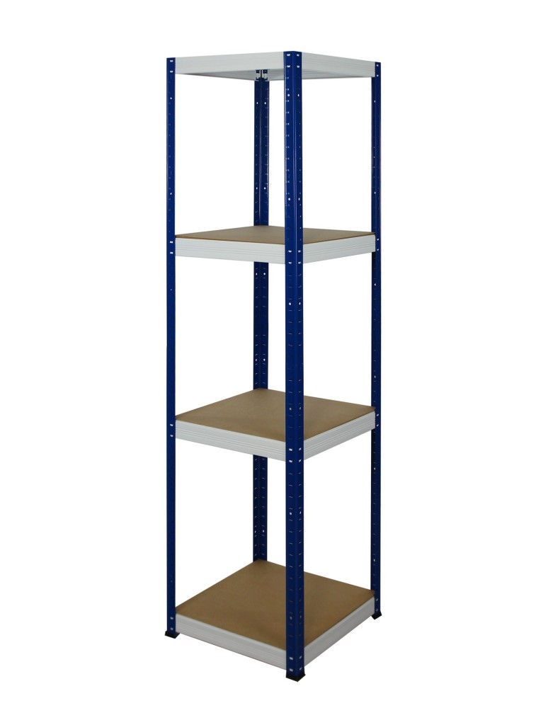 Regały Magazynowe - Regał Helios 180x40x40 cm 4 półki/175kg Biało-Pomarańczowy - product b2b.wamar.biz 3