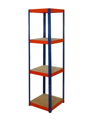 Regały Magazynowe - Regał Helios 180x45x45 cm 4 półki/175kg Biało-Pomarańczowy - product 5