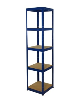 Regał Helios 180x40x40 cm 5 półek/175kg Biało-Pomarańczowy - product 2