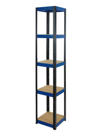 Regały Magazynowe - Regał Helios 196x40x40 cm 5 półek/175kg Biało-Pomarańczowy - product 3