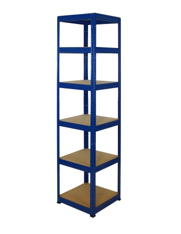 Regały Magazynowe - Regał Helios 196x45x45 cm 6 półek/175kg Biało-Pomarańczowy - product 6