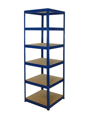 Regały Magazynowe - Regał Helios 213x60x60 cm 6 półek/175kg Biało-Pomarańczowy - produkt 6