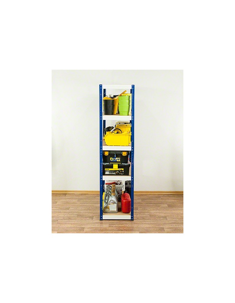 Regały - Regał Helios 180x120x50 cm 5 półek/350kg Niebiesko-Pomarańczowy - product b2b.wamar.biz 5