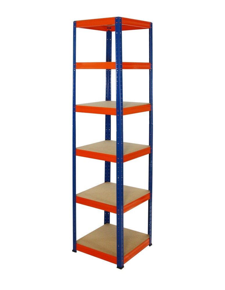 Regały - Regał Helios 213x45x45 cm 6 półek/175kg Niebiesko-Pomarańczowy - product b2b.wamar.biz 1
