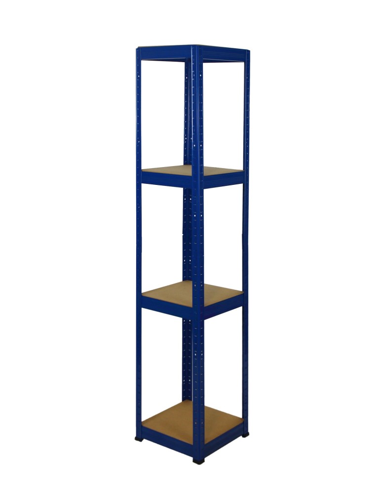 Regały - Regał Helios 180x30x30 cm 4 półki/175kg Niebiesko-Niebieski - product b2b.wamar.biz 1