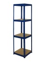 Regał Helios 180x45x45 cm 4 półki/175kg Niebiesko-Niebieski
