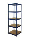 Regał Helios 180x60x60 cm 5 półek/175kg Niebiesko-Niebieski