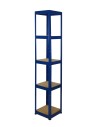 Regał Helios 196x35x35 cm 5 półek/175kg Niebiesko-Niebieski