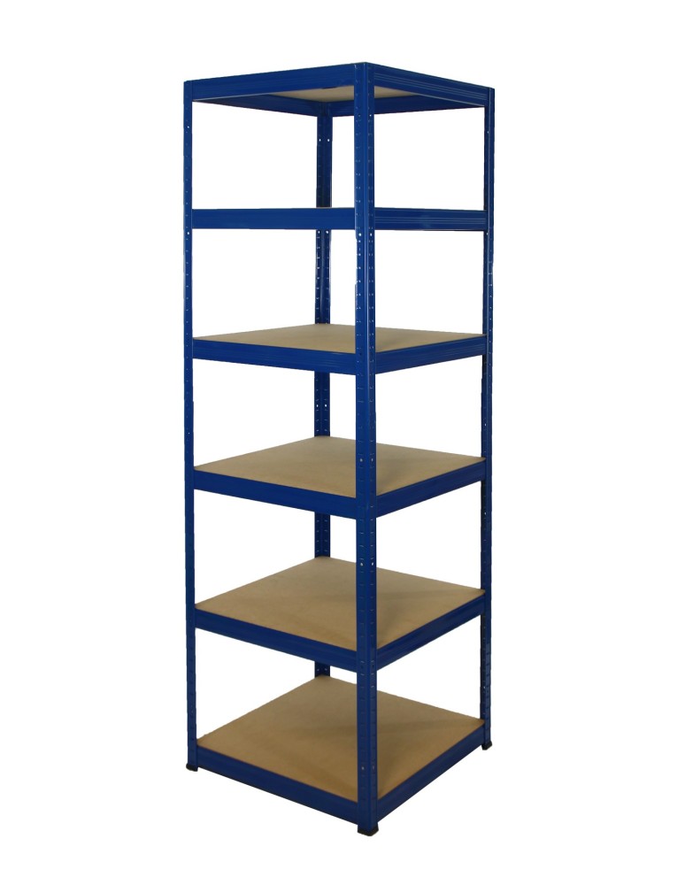 Regały - Regał Helios 196x60x60 cm 6 półek/175kg Niebiesko-Niebieski - produkt b2b.wamar.biz 1