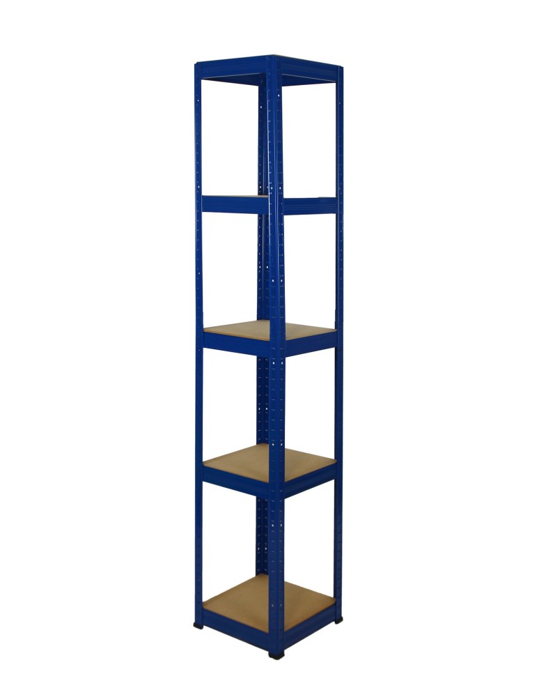 Regały - Regał Helios 213x35x35 cm 5 półek/175kg Niebiesko-Niebieski - product b2b.wamar.biz 1