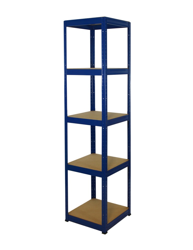 Regały - Regał Helios 213x40x40 cm 5 półek/175kg Niebiesko-Niebieski - product b2b.wamar.biz 1