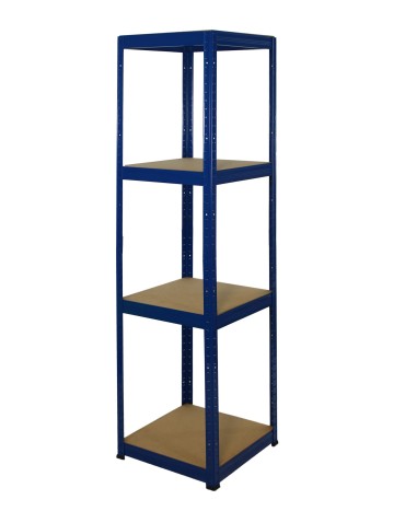 Regały - Regał Helios 180x45x45 cm 4 półki/175kg Niebiesko-Biały - product 7