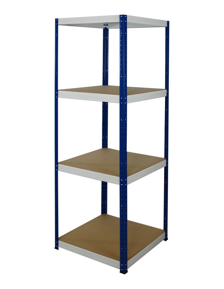 Regały - Regał Helios 180x60x60 cm 4 półki/175kg Niebiesko-Biały - product b2b.wamar.biz 1