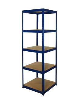 Regał Helios 180x60x60 cm 5 półek/175kg Czarno-Niebieski - product 2