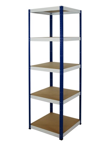 Regały - Regał Helios 196x50x50 cm 5 półek/175kg Czarno-Niebieski - product 7