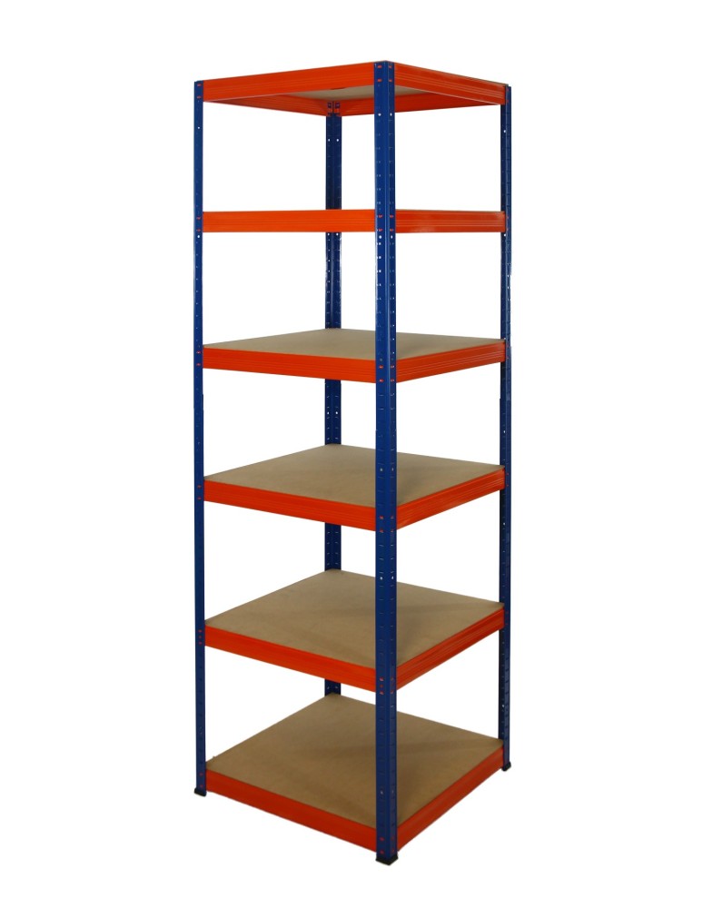 Regały - Regał Helios 213x50x50 cm 6 półek/175kg Czarno-Niebieski - produkt b2b.wamar.biz 3