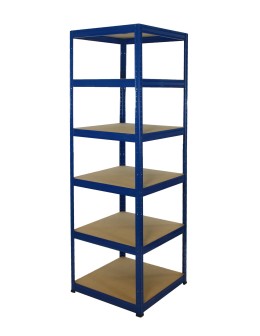 Regał Helios 213x50x50 cm 6 półek/175kg Czarno-Niebieski - product 2