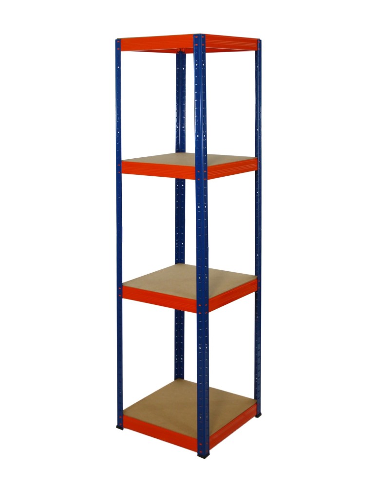 Regały - Regał Helios 180x45x45 cm 4 półki/175kg Czarno-Pomarańczowy - produkt b2b.wamar.biz 2