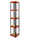 Regał Helios 196x30x30 cm 5 półek/175kg Czarno-Pomarańczowy
