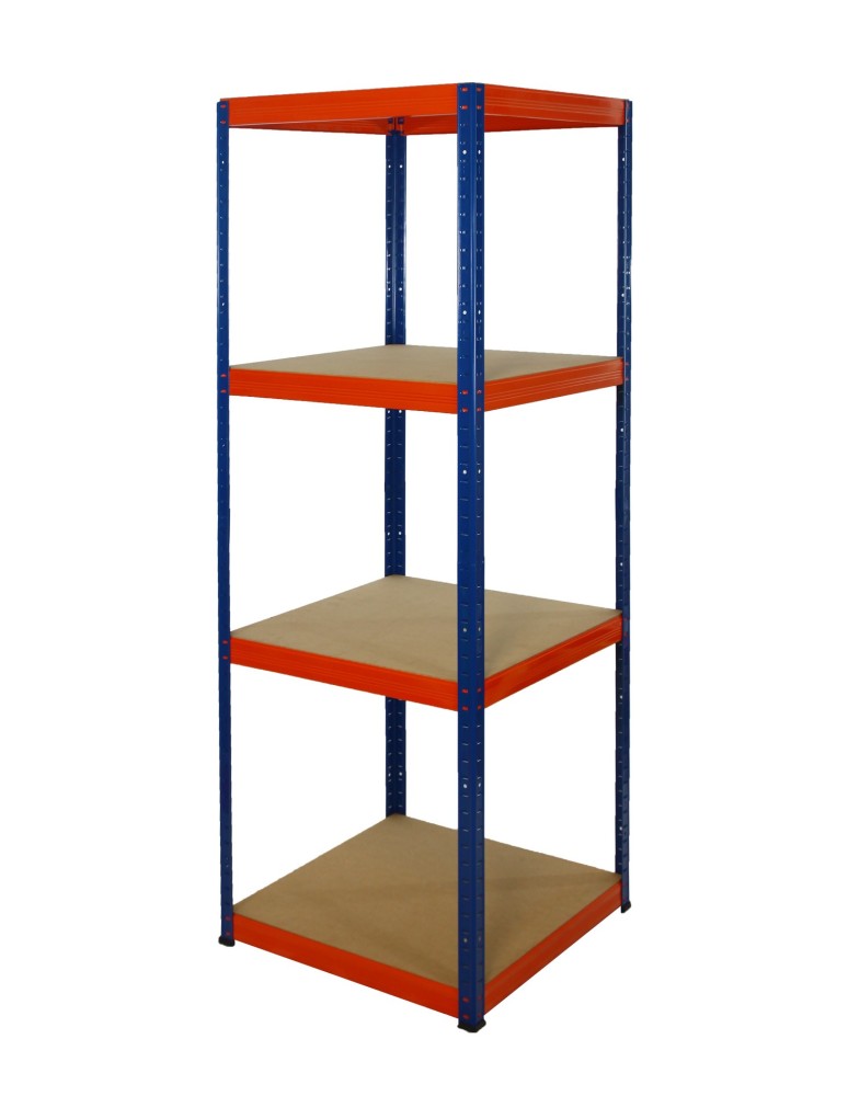 Regały - Regał Helios 180x60x60 cm 4 półki/175kg Czarno-Biały - product b2b.wamar.biz 3