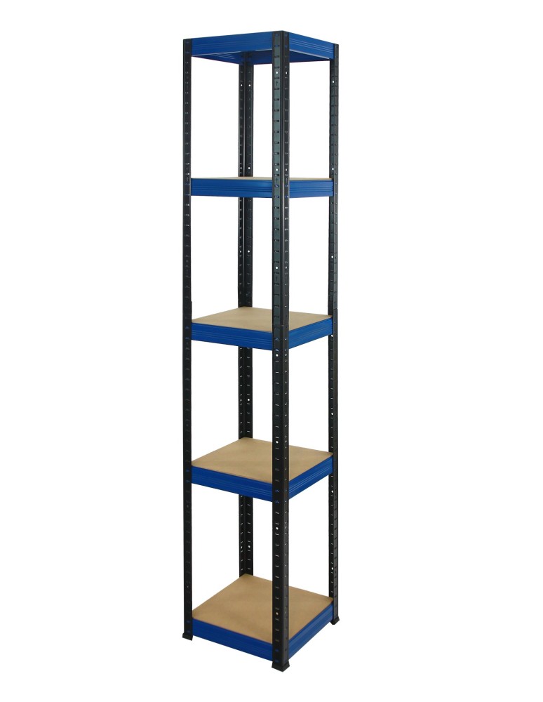 Regały - Regał Helios 180x30x30 cm 5 półek/175kg Czarno-Biały - product b2b.wamar.biz 7