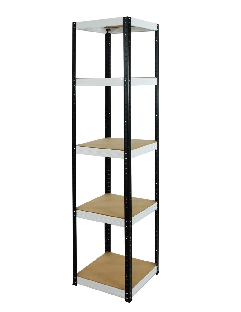 Regały - Regał Helios 180x45x45 cm 5 półek/175kg Czarno-Pomarańczowy - product b2b.wamar.biz 1
