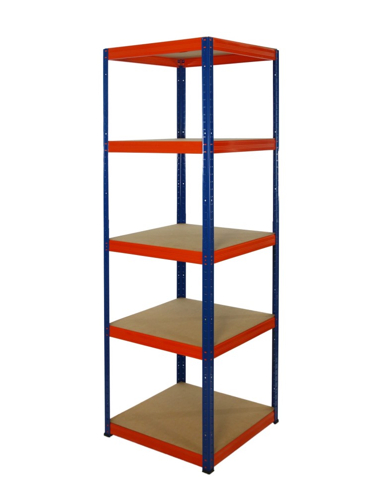 Regały - Regał Helios 196x50x50 cm 5 półek/175kg Czarno-Biały - product b2b.wamar.biz 3