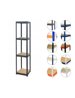 Regał metalowy regał magazynowy garażowy HELIOS premium 180x030x30 4 półki