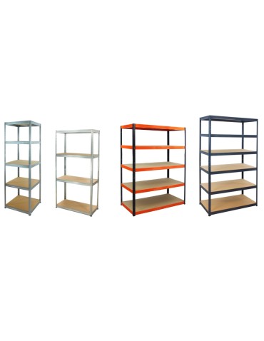 Helios Premium - Regał metalowy regał magazynowy garażowy HELIOS premium 196x035x35 6 półek - product 6