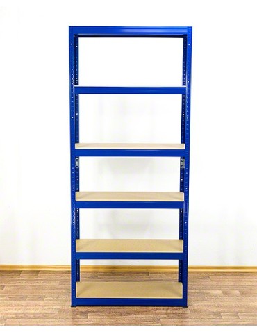 Regały - Regał Helios 196x90x30 cm 6 półek/175kg Biało-Biały - product 9