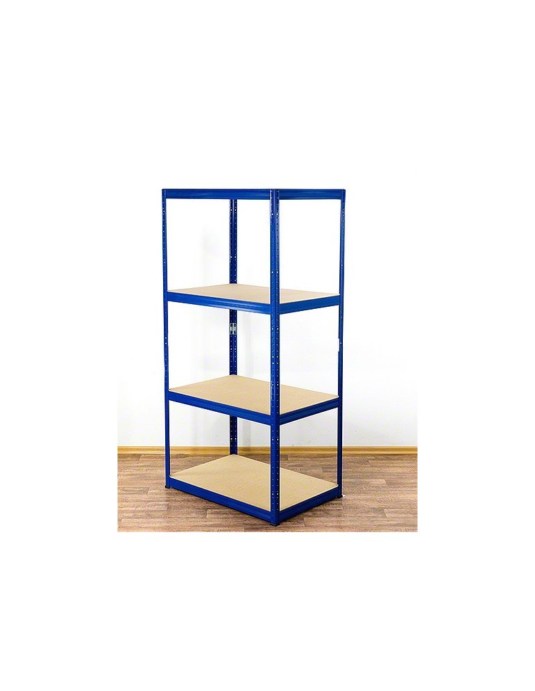 Regały - Regał Helios 180x100x60 cm 4 półki/400kg Czarno-Niebieski - product b2b.wamar.biz 7