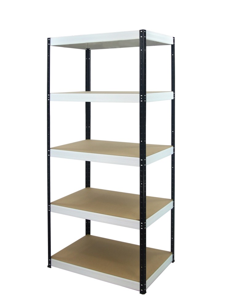 Regały - Regał Helios 213x90x60 cm 5 półek/175kg Biało-Biały - product b2b.wamar.biz 14