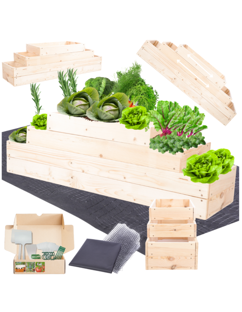 Grządki kaskadowe - Skrzynia na warzywa regulowana skrzynie na warzywnik inspekt 36x117x30 - product b2b.wamar.biz 1