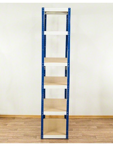 Regały - Regał Helios 213x100x60 cm 6 półek/175kg Biało-Biały - product 8